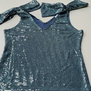 Flashy Party Sleeveless Top. NWOT